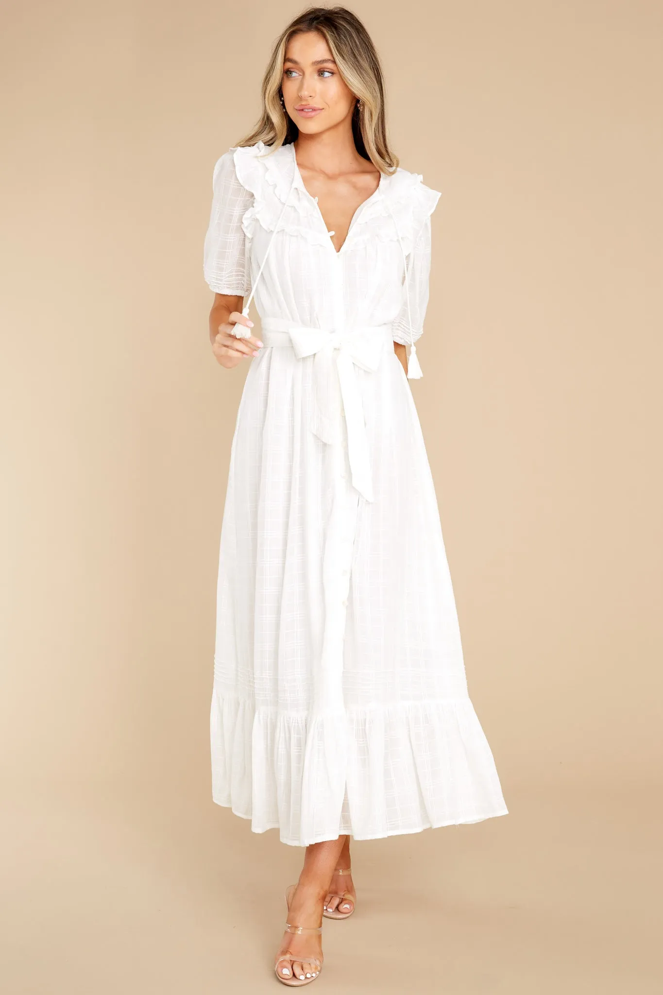 Aliza White Ankle Dress