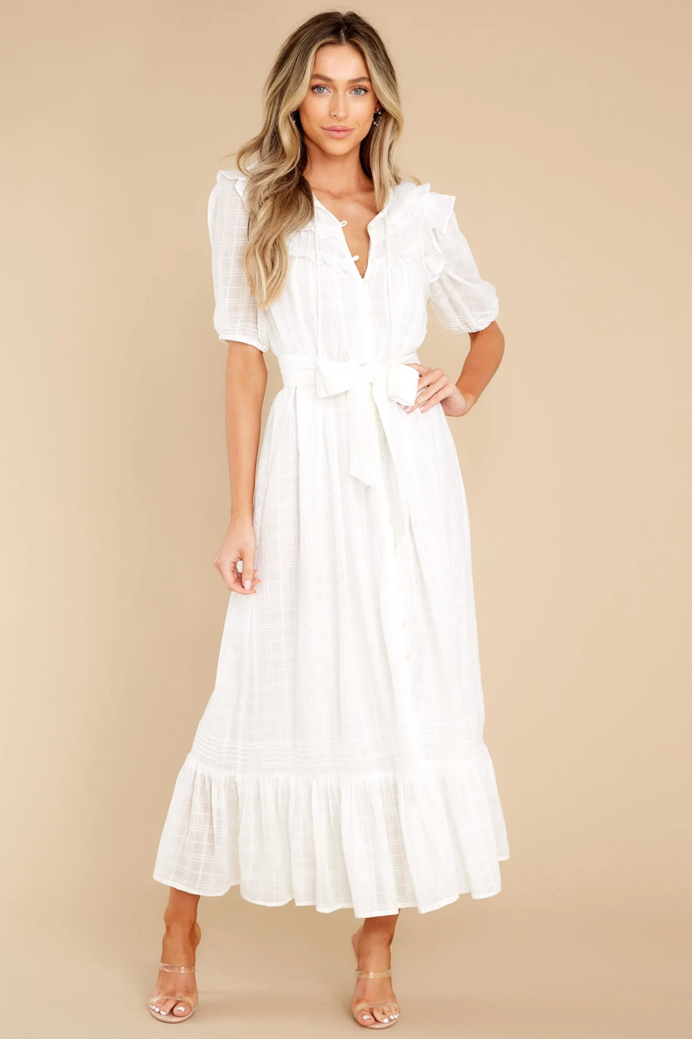 Aliza White Ankle Dress