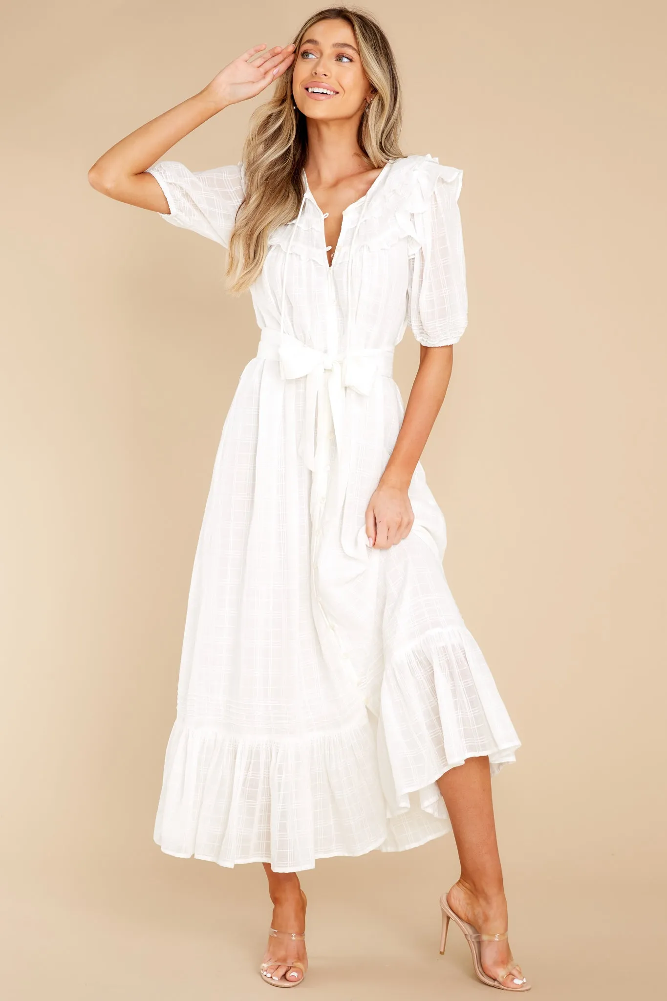 Aliza White Ankle Dress