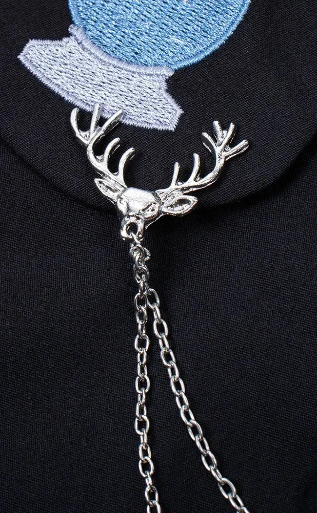 Antler Collar Clip Pins