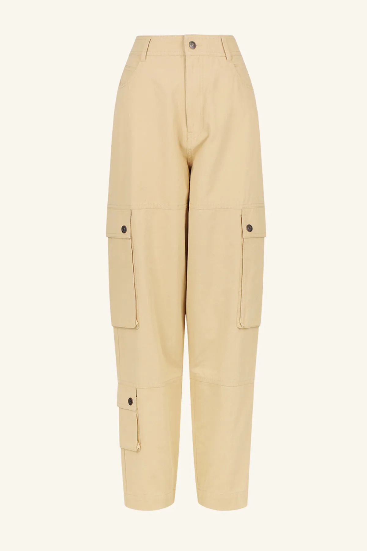 ARIANA CARGO TAPERED PANT - SAND