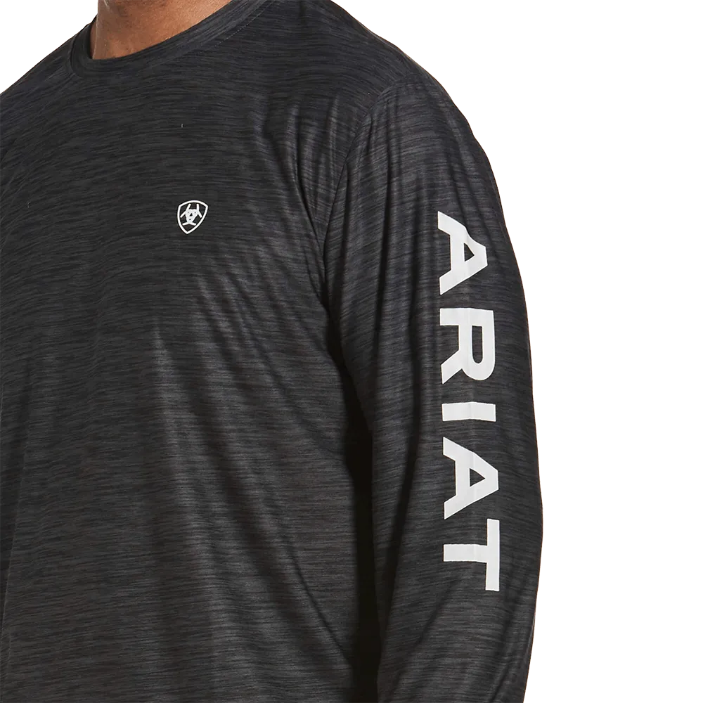 Ariat Men's Charcoal Heather Performance Charger Logo T-Shirt