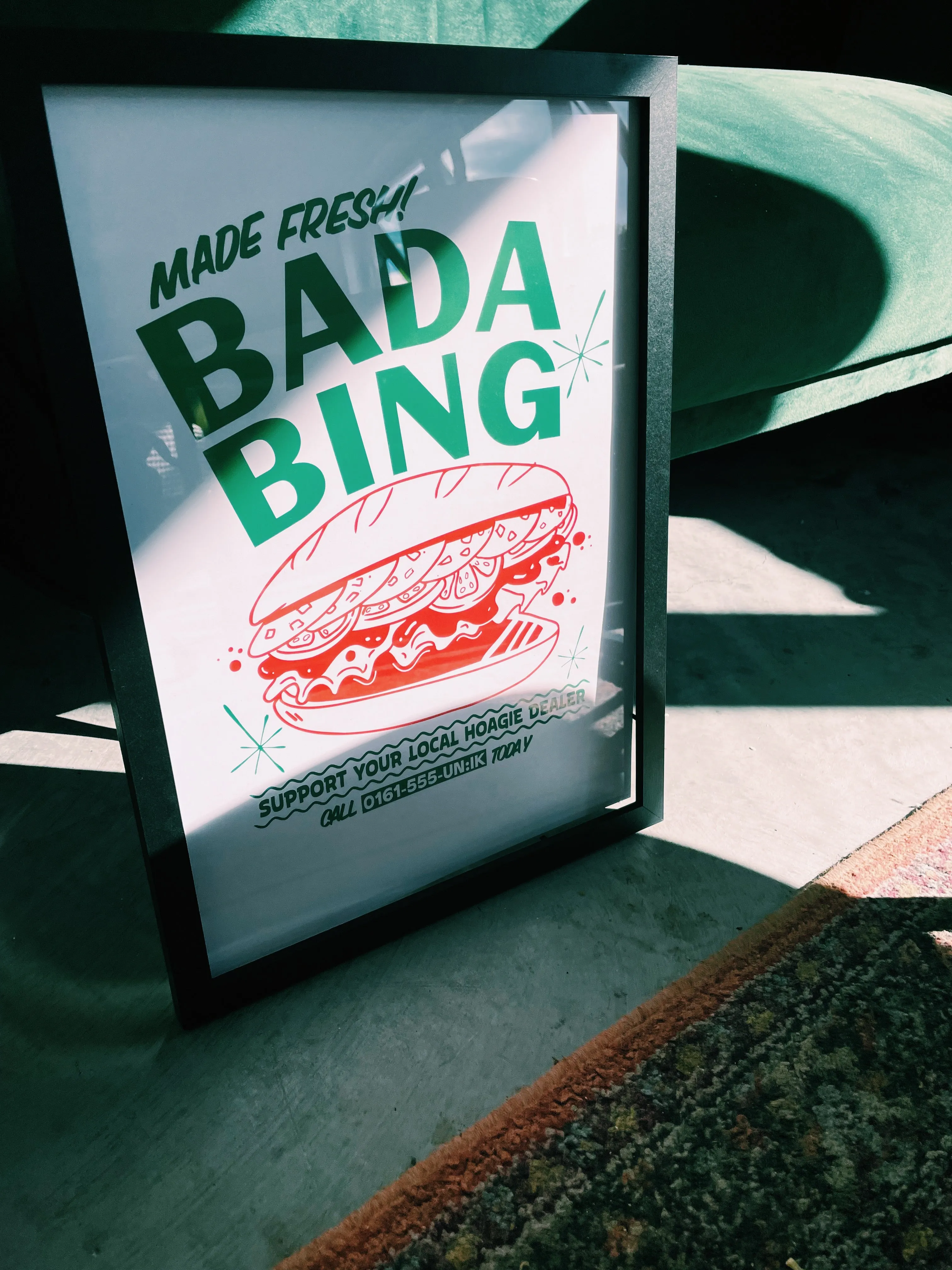 Bada Bing x UN:IK 'Fresh Hoagie' Print