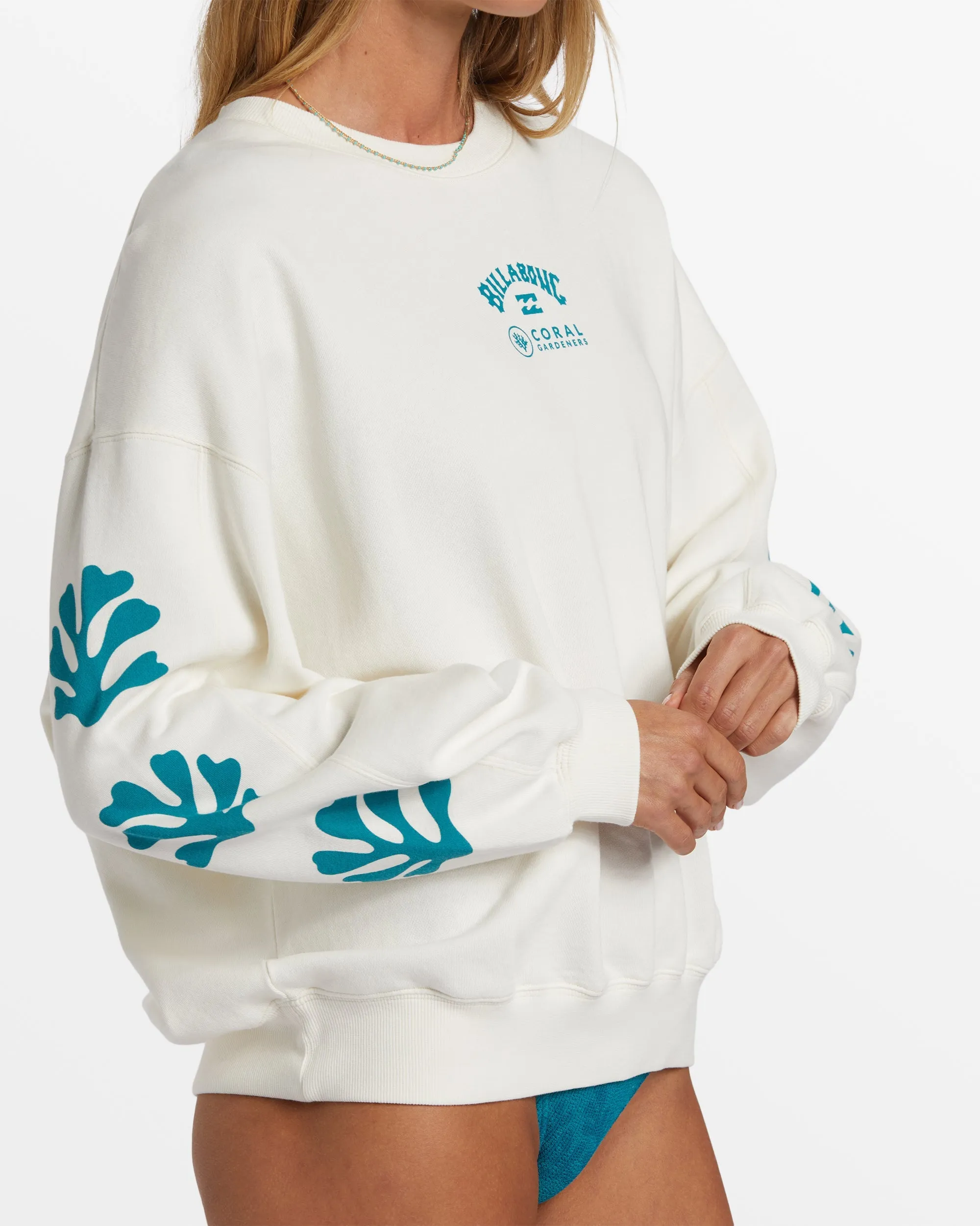 Beyond The Reef Crew Neck Sweatshirt - Salt Crystal