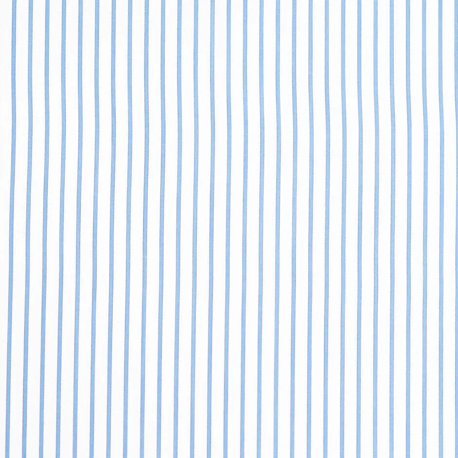 Blue Striped Superfine Herringbone Jacquard Shirting