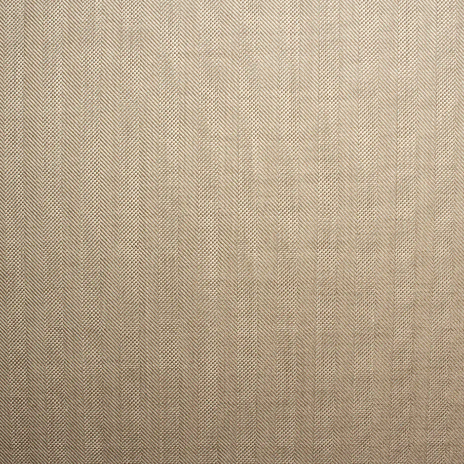 Brown & Ivory Herringbone Wool & Silk Suiting Fabric