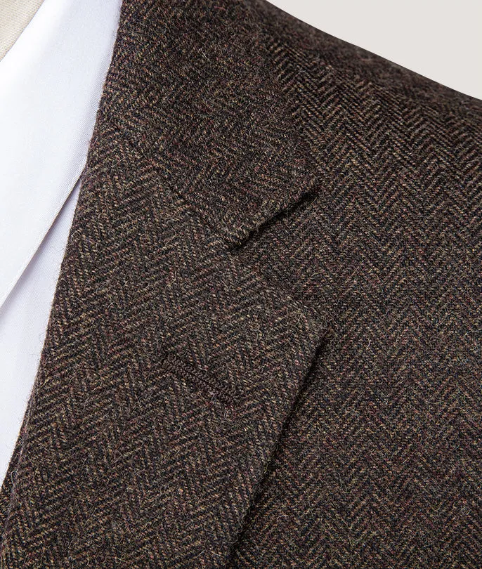 Brown Wool Blend Vintage Suit