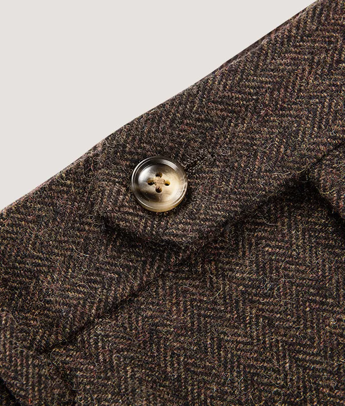 Brown Wool Blend Vintage Suit