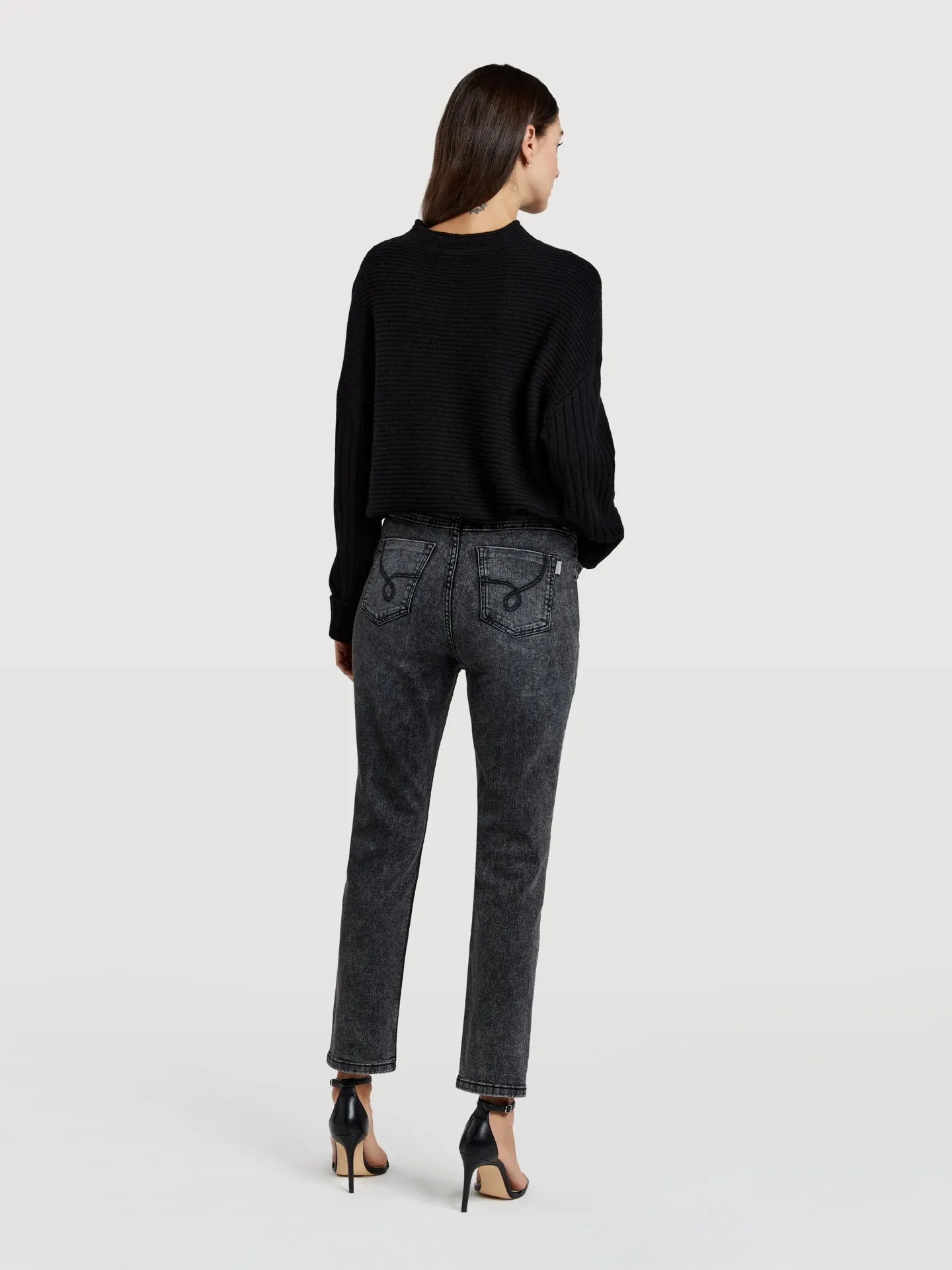 Classic regular leg black jeans