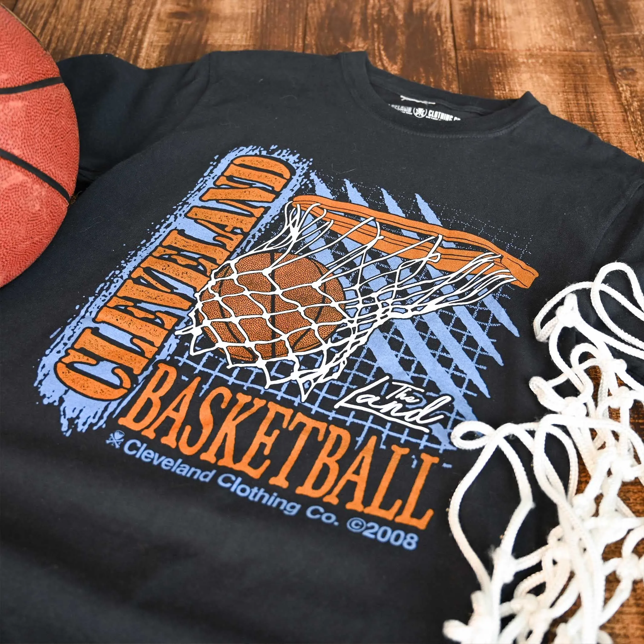 Cleveland Throwback Basketball - Unisex Crew T-Shirt