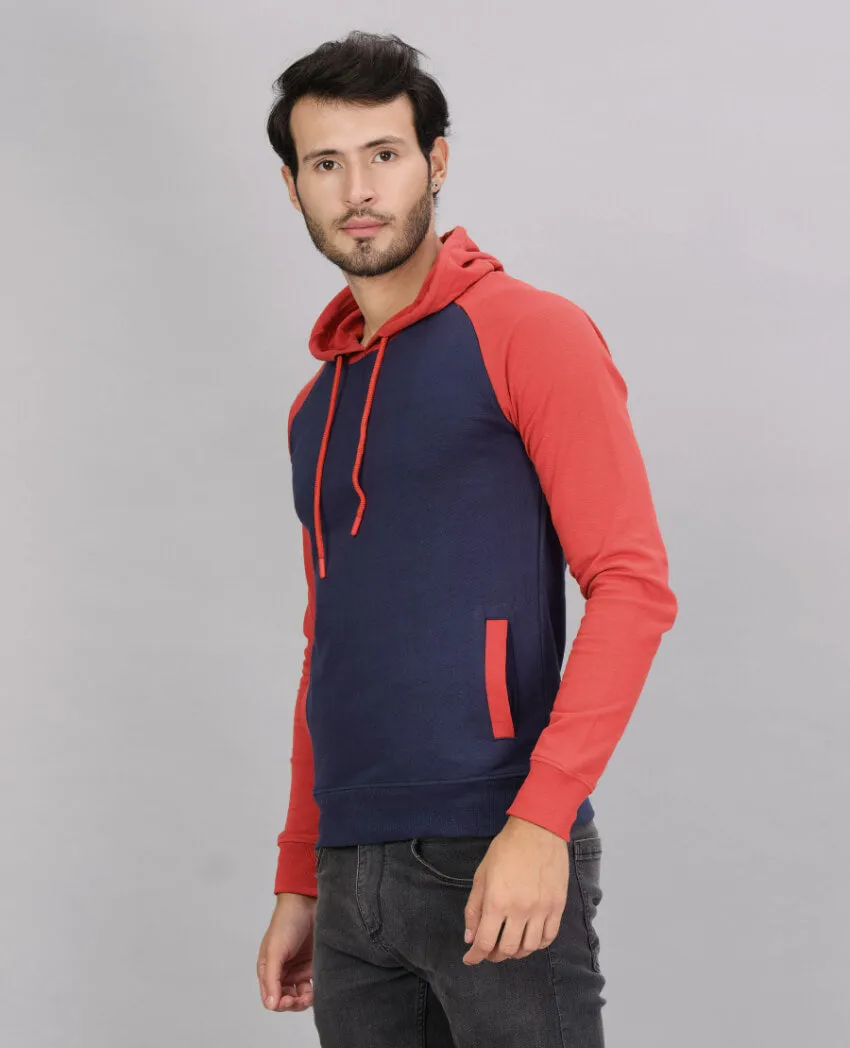 Colour Blocked Full Sleeve Hoodie