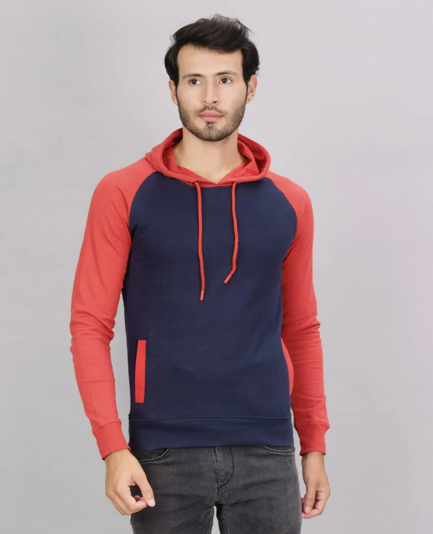 Colour Blocked Full Sleeve Hoodie