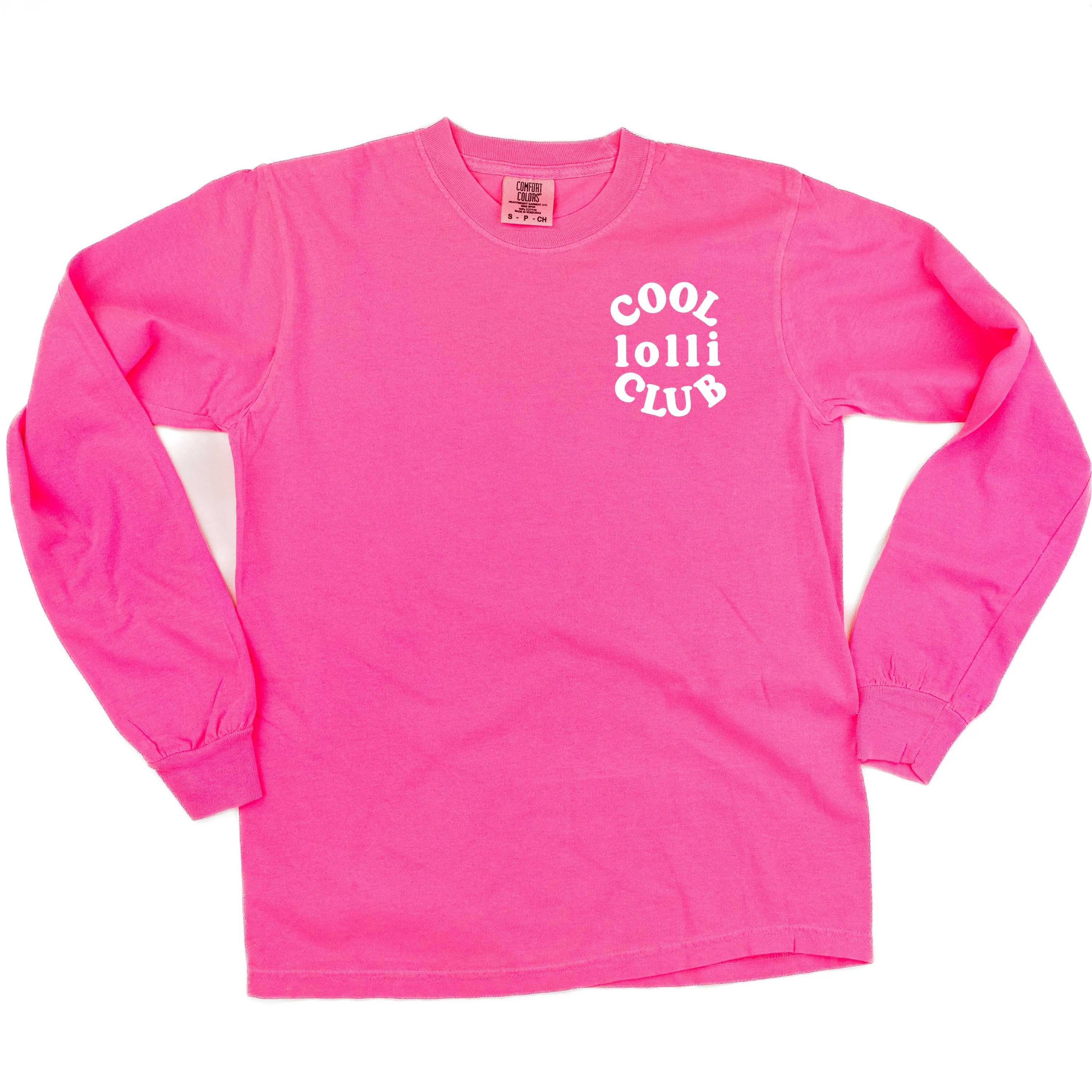 COOL Lolli CLUB - Pocket Design - LONG SLEEVE COMFORT COLORS TEE