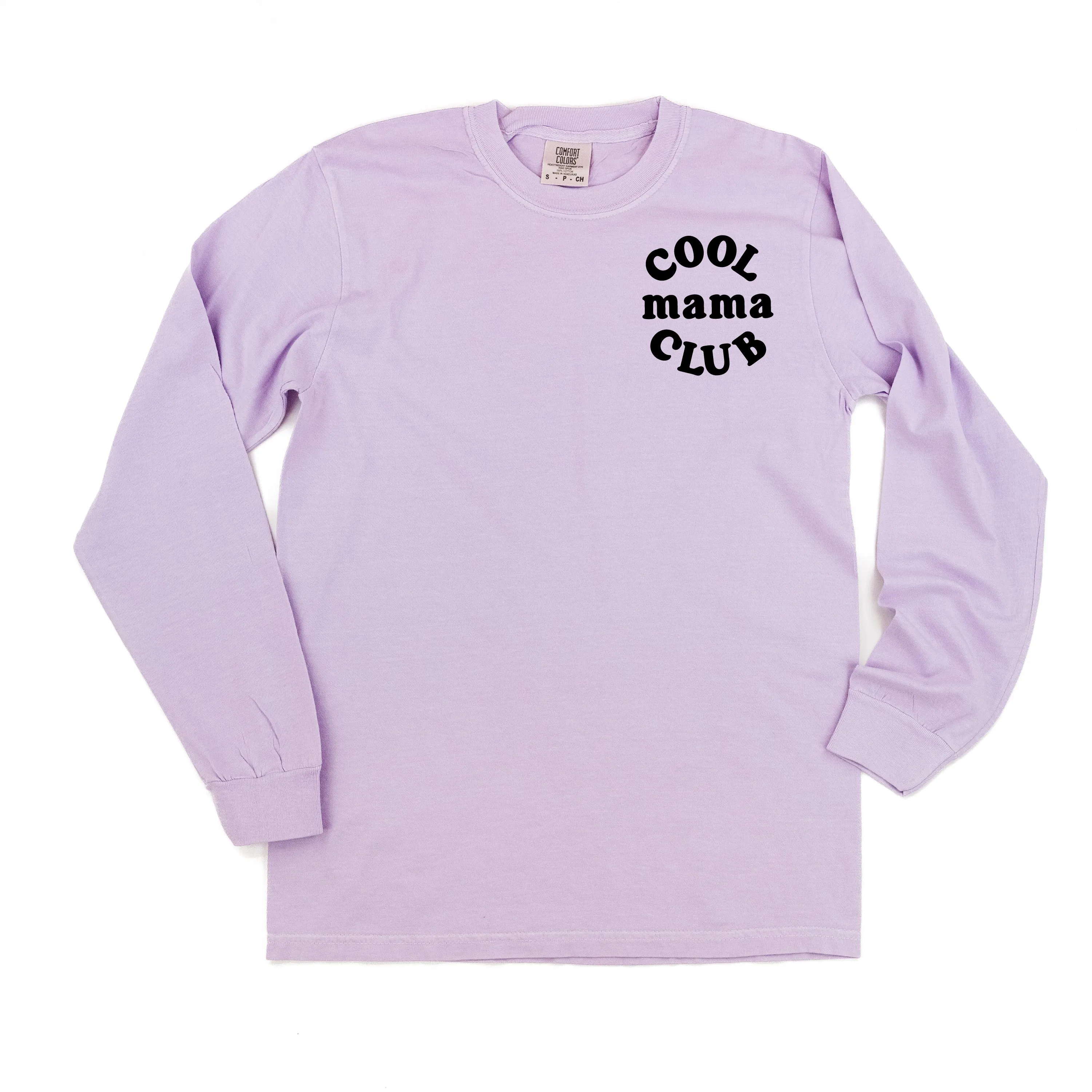 COOL Mama CLUB - Pocket Design - LONG SLEEVE COMFORT COLORS TEE