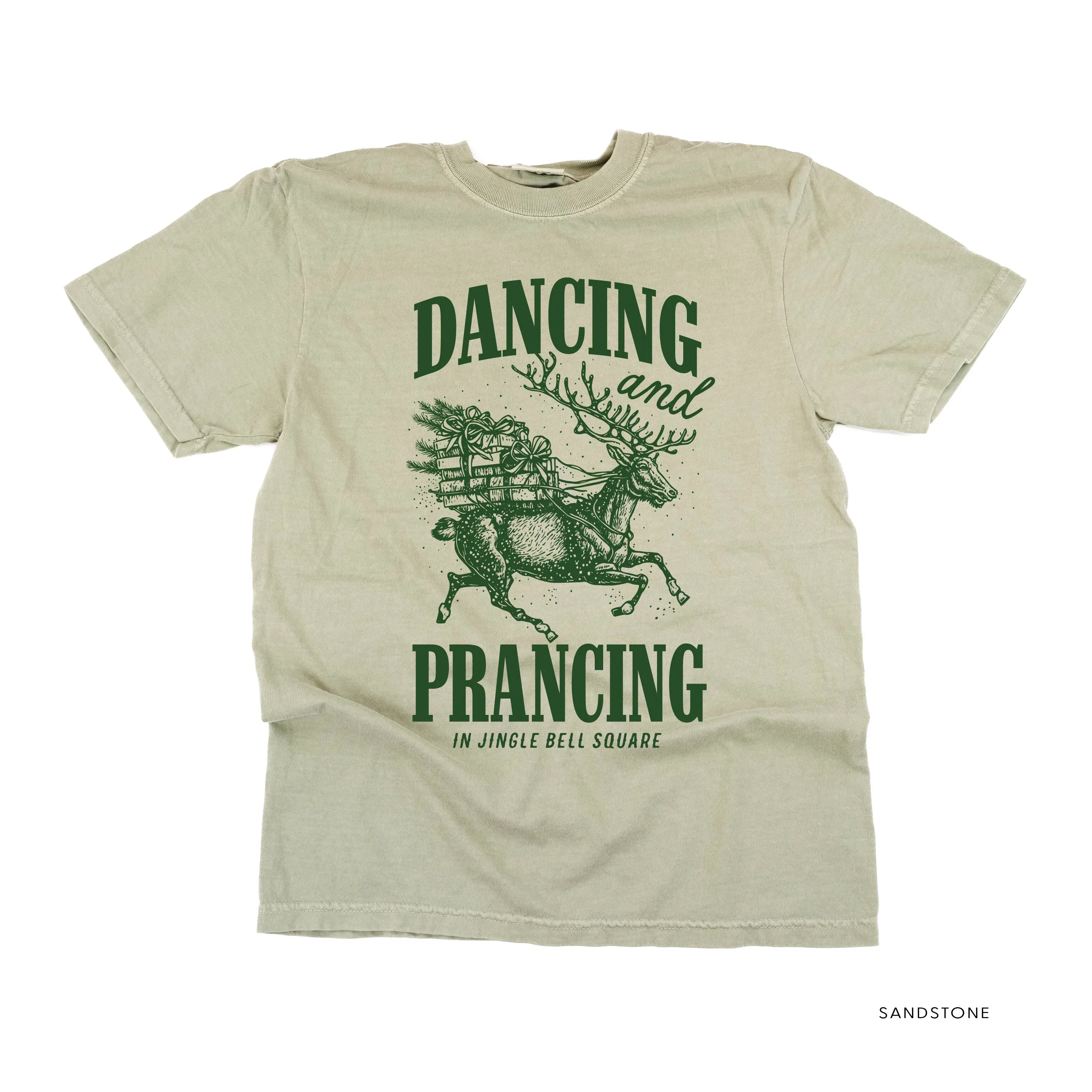 Dancing and Prancing in Jingle Bell Square - Comfort Colors Tee