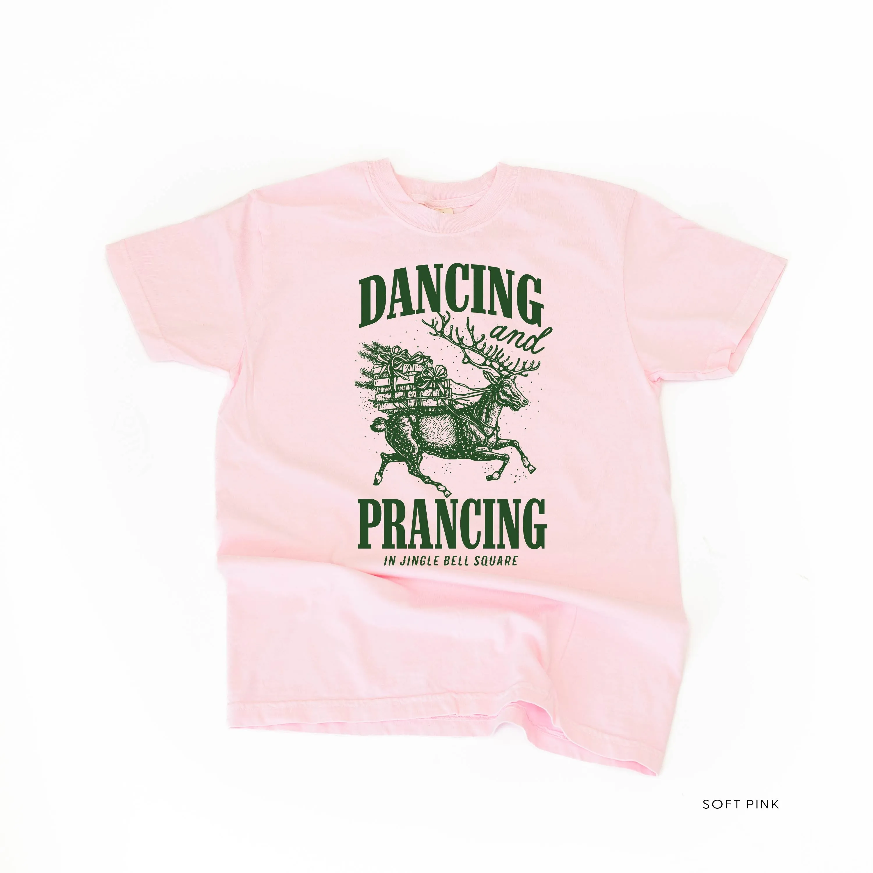 Dancing and Prancing in Jingle Bell Square - Comfort Colors Tee