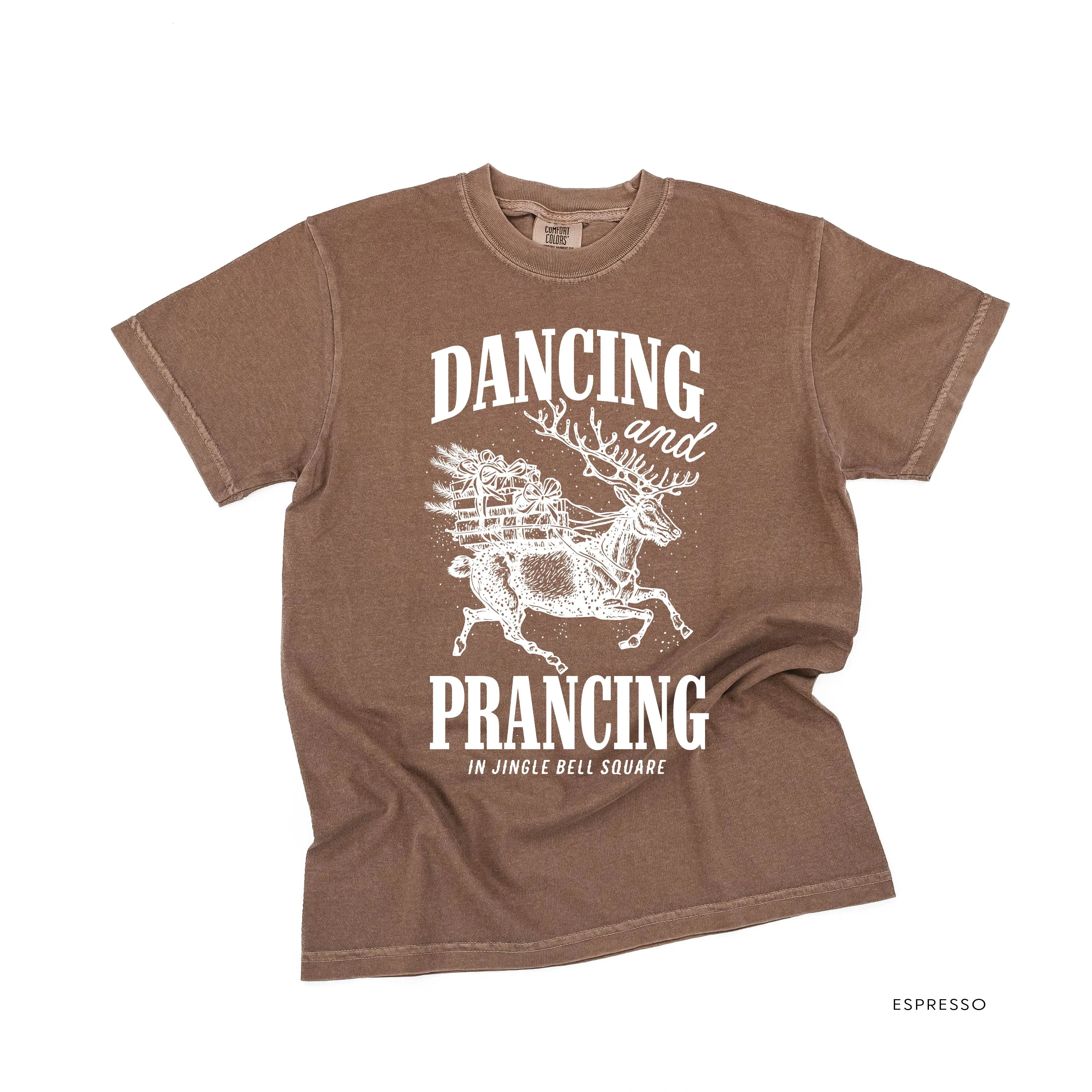 Dancing and Prancing in Jingle Bell Square - Comfort Colors Tee