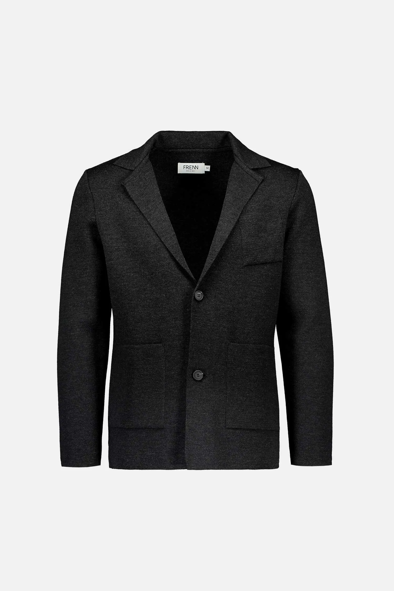 Elias Extra Fine Merino Wool Cardigan Anthracite