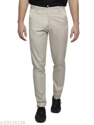 Haul Chic's Cream Formal Trouser