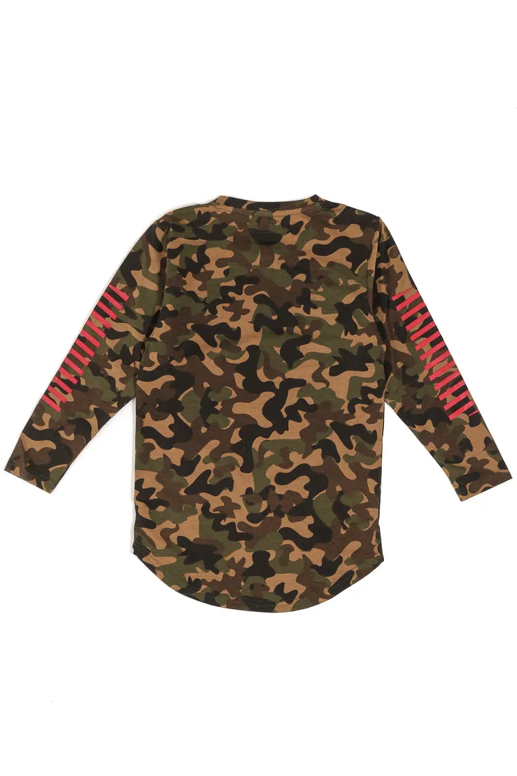 Haus of JR Roger L/S Camo/Red