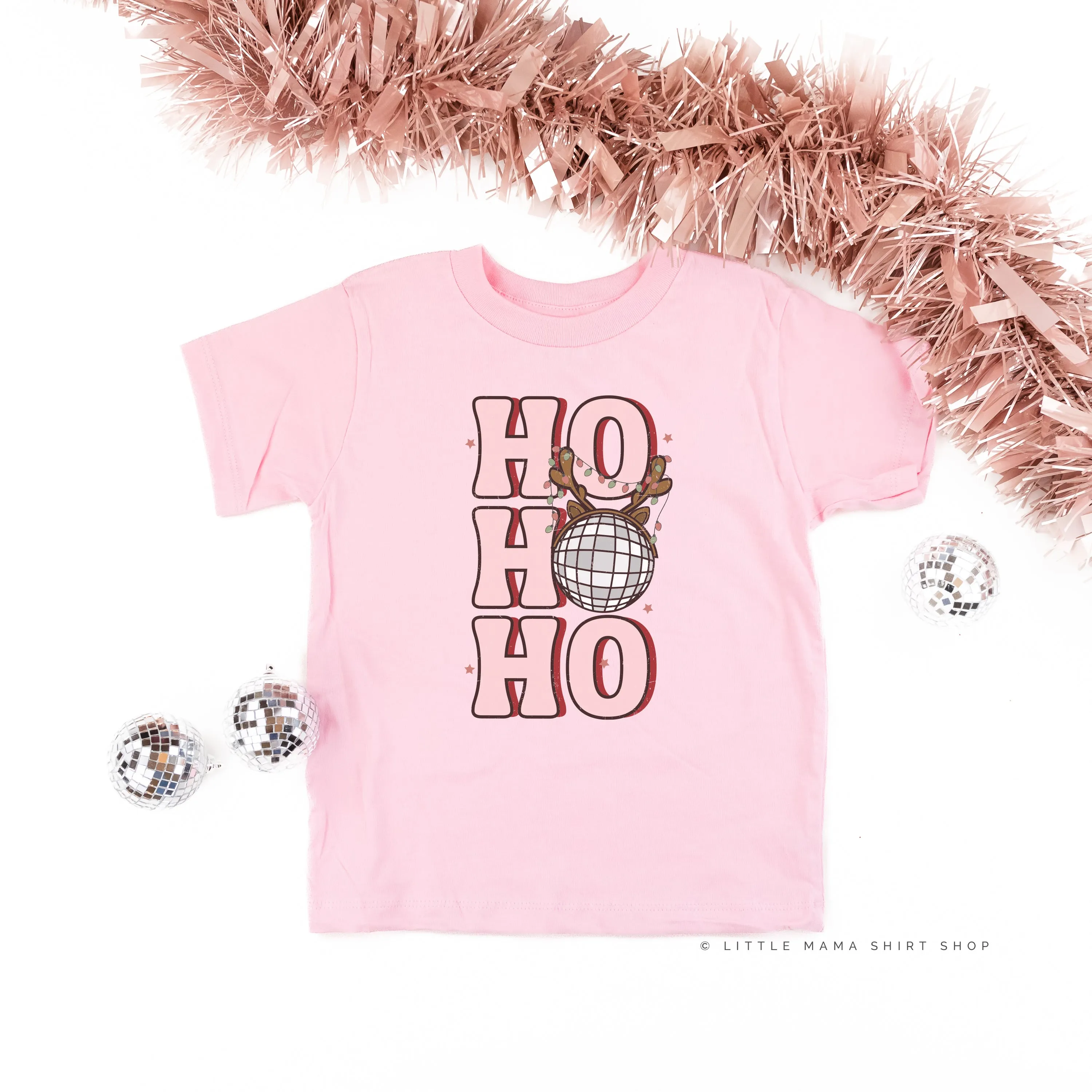 Ho Ho Ho - Disco Ball - Child Tee