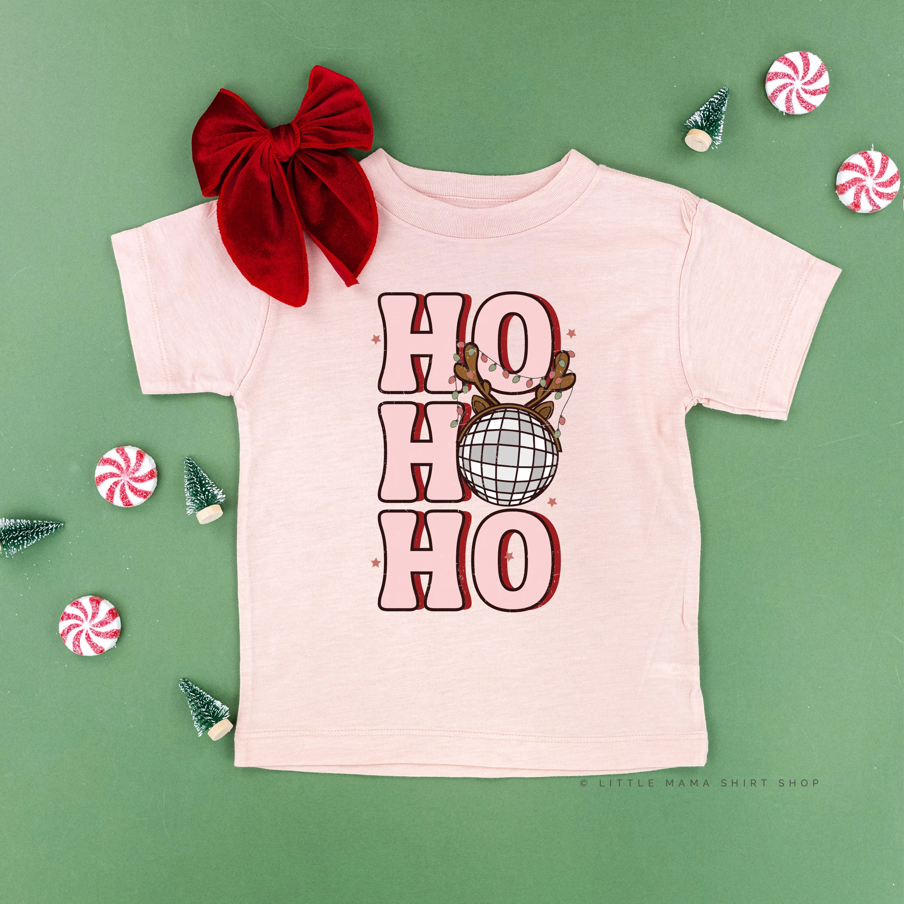 Ho Ho Ho - Disco Ball - Child Tee