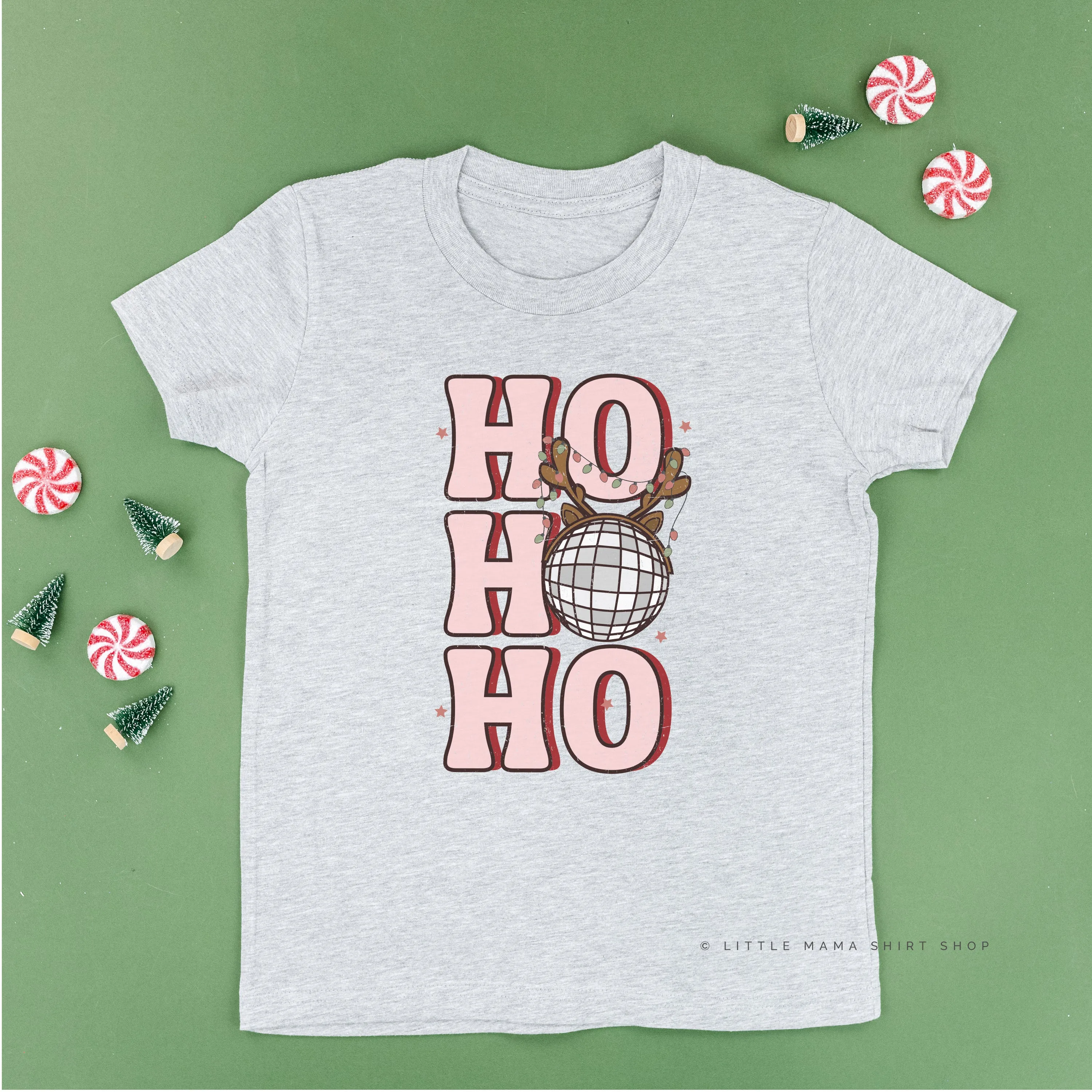 Ho Ho Ho - Disco Ball - Child Tee