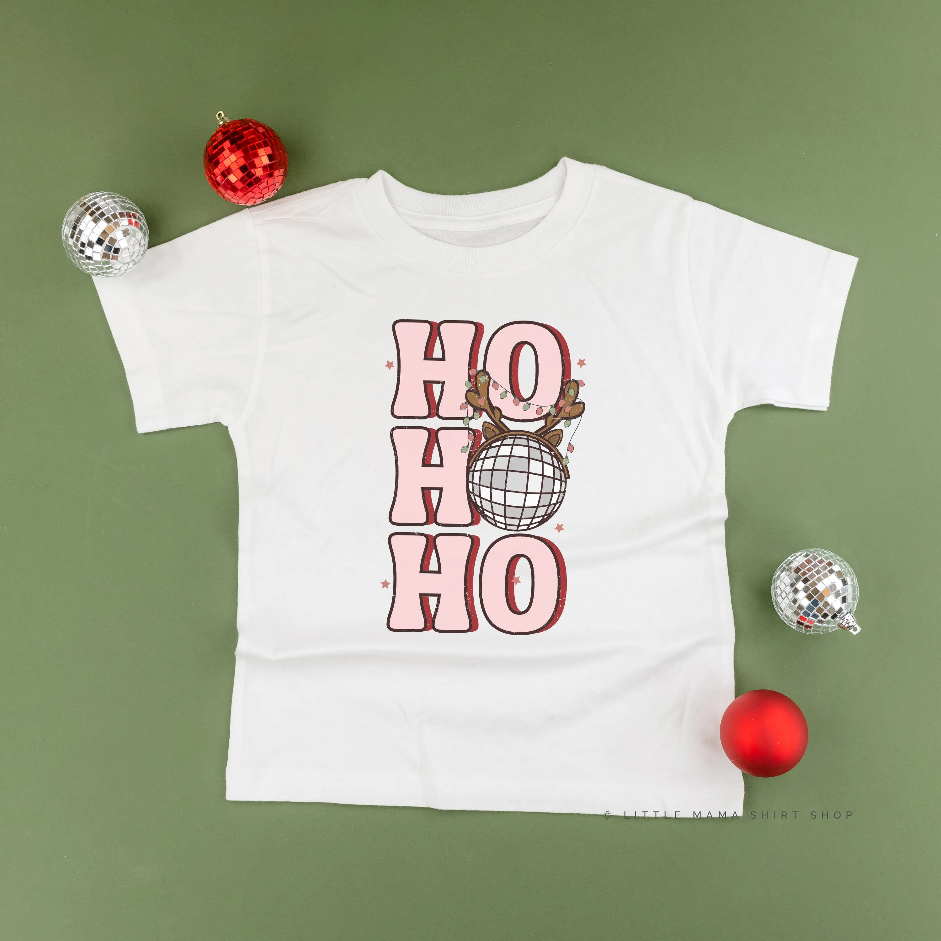 Ho Ho Ho - Disco Ball - Child Tee