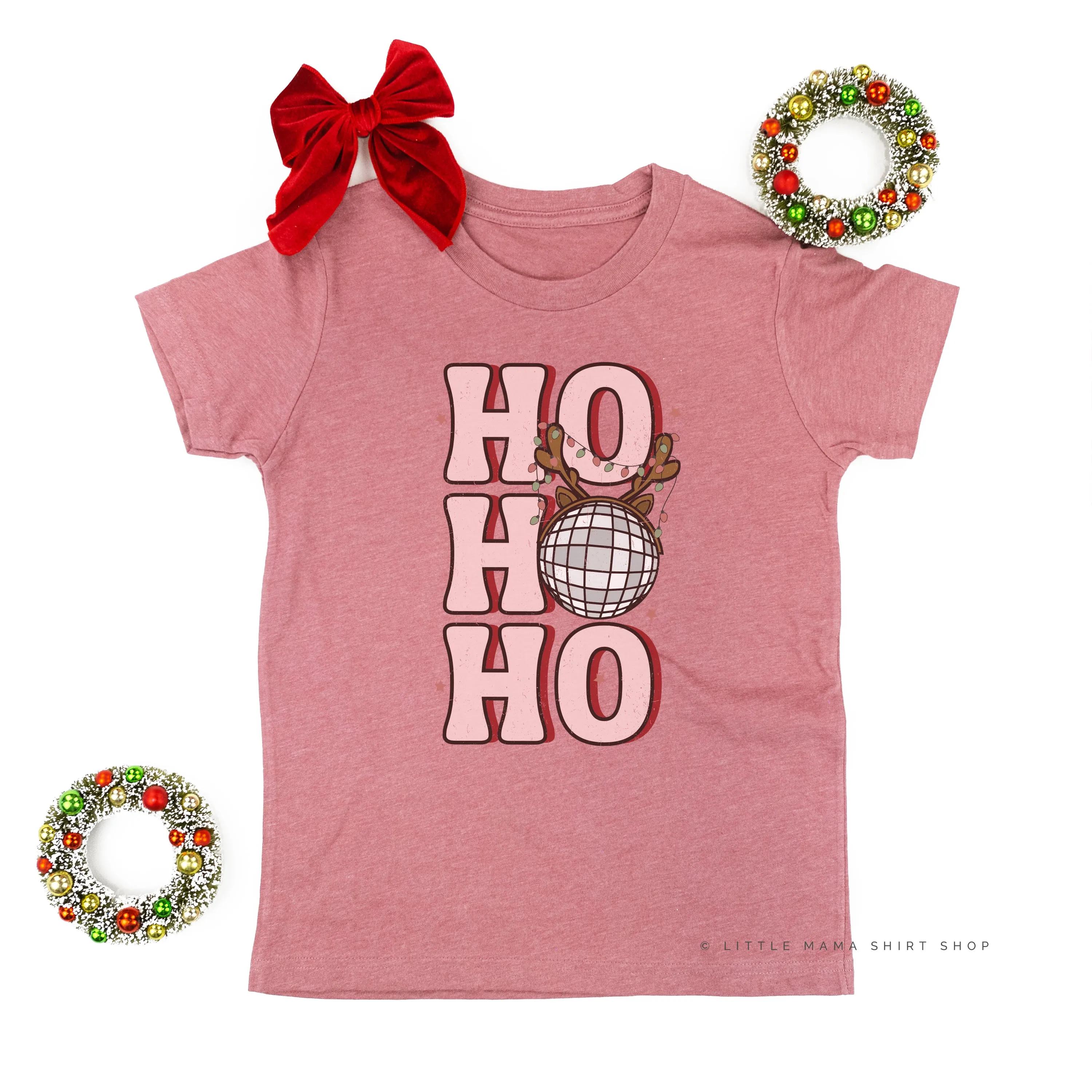 Ho Ho Ho - Disco Ball - Child Tee