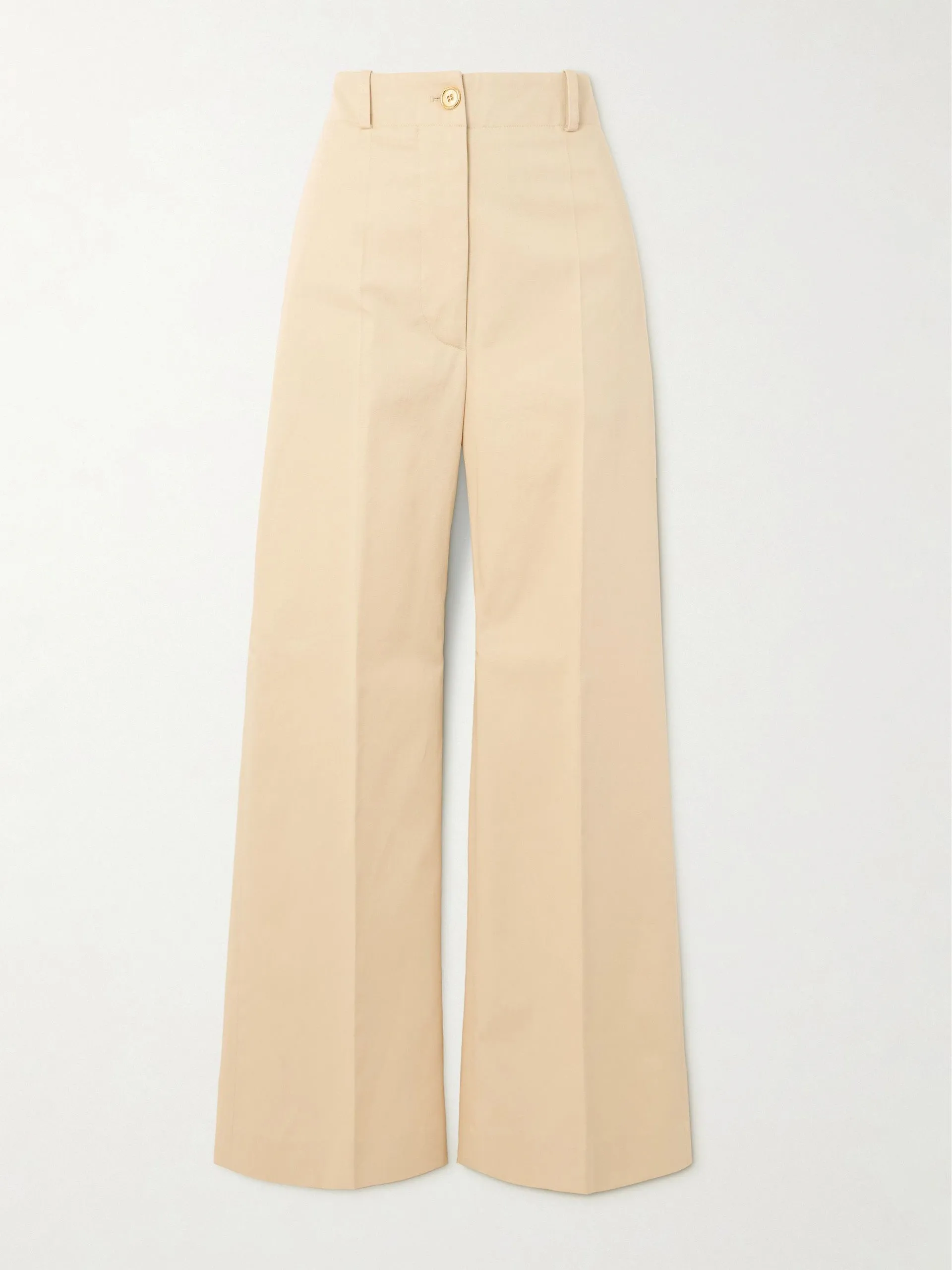 Iconic cotton-twill wide-leg pants