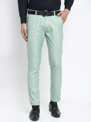 Jashvi Men's Green Formal Trousers