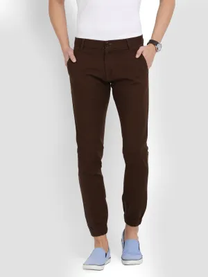 JDC Casual Solid Jogger Trouser - Brown