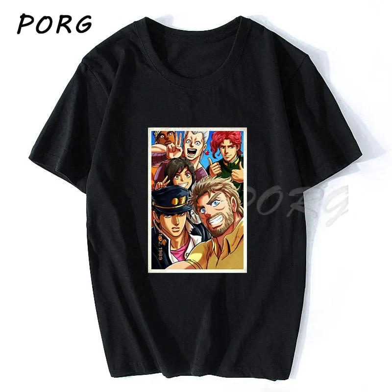 Jojo's Bizarre Adventure Printed T-shirt-2 Colors Available)