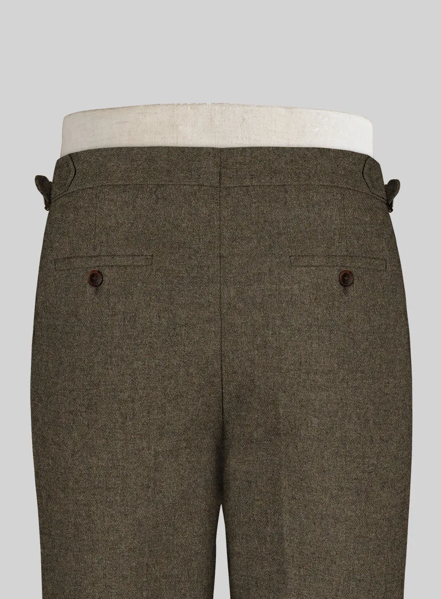 Light Weight Rust Brown Highland Tweed Trousers