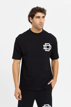 Men Black Logo Lounge T- Shirt