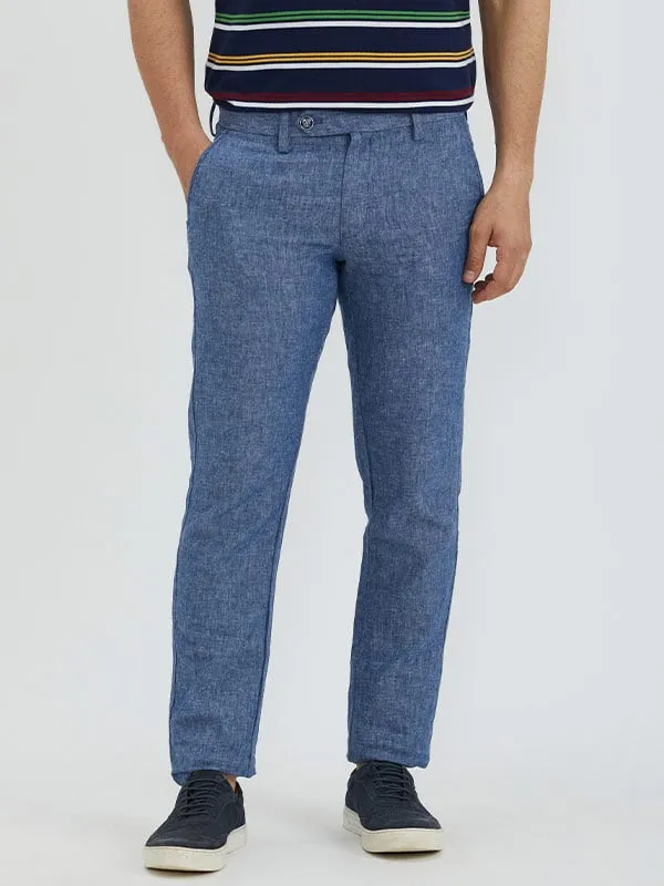 Men Brooklyn Fit Linen Blend Trouser