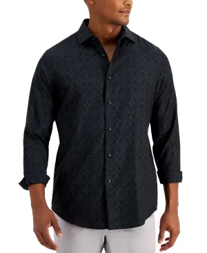 Men's regular fit shirt with medallion print, created for Macy's Alfani multi