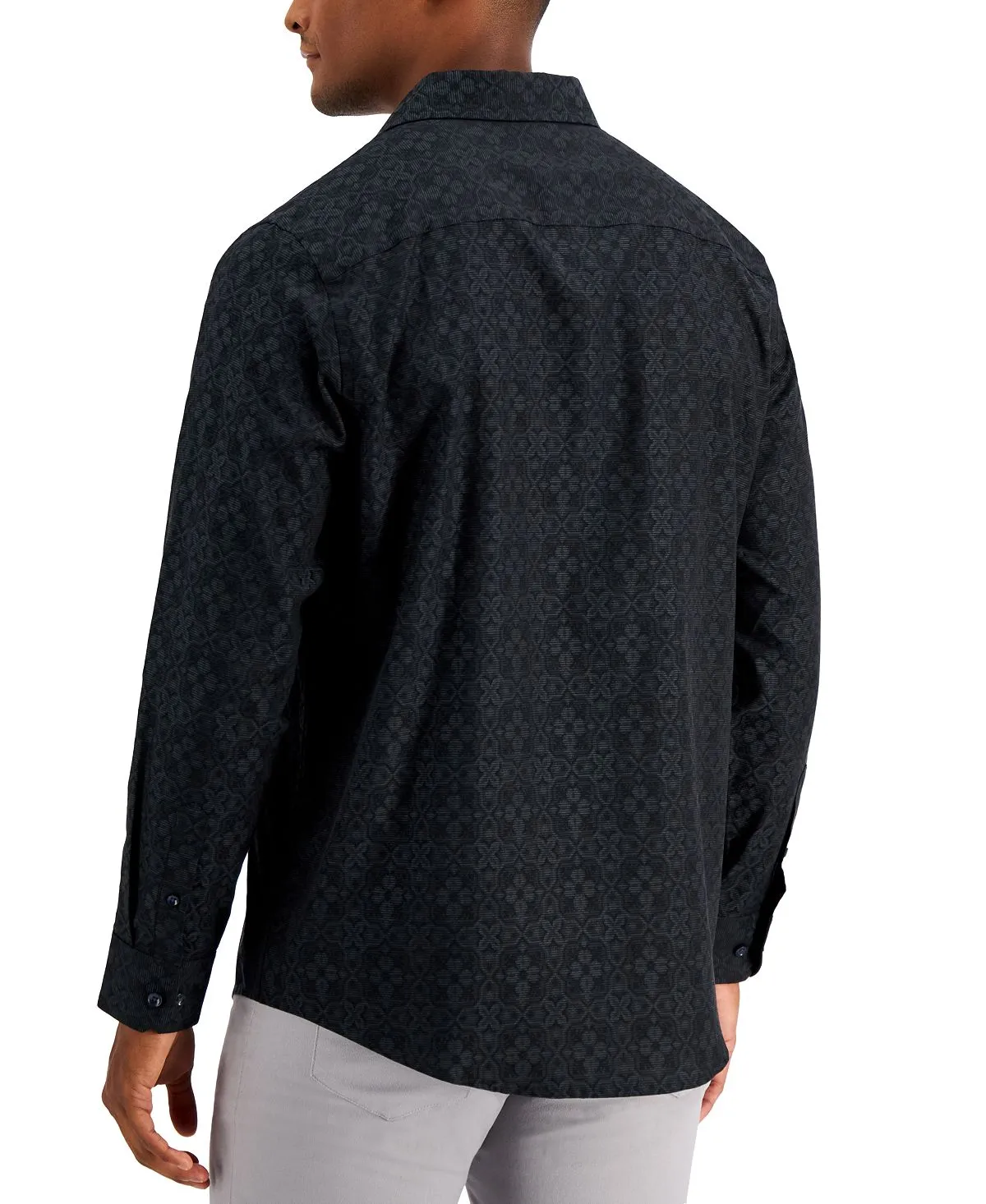 Men's regular fit shirt with medallion print, created for Macy's Alfani multi