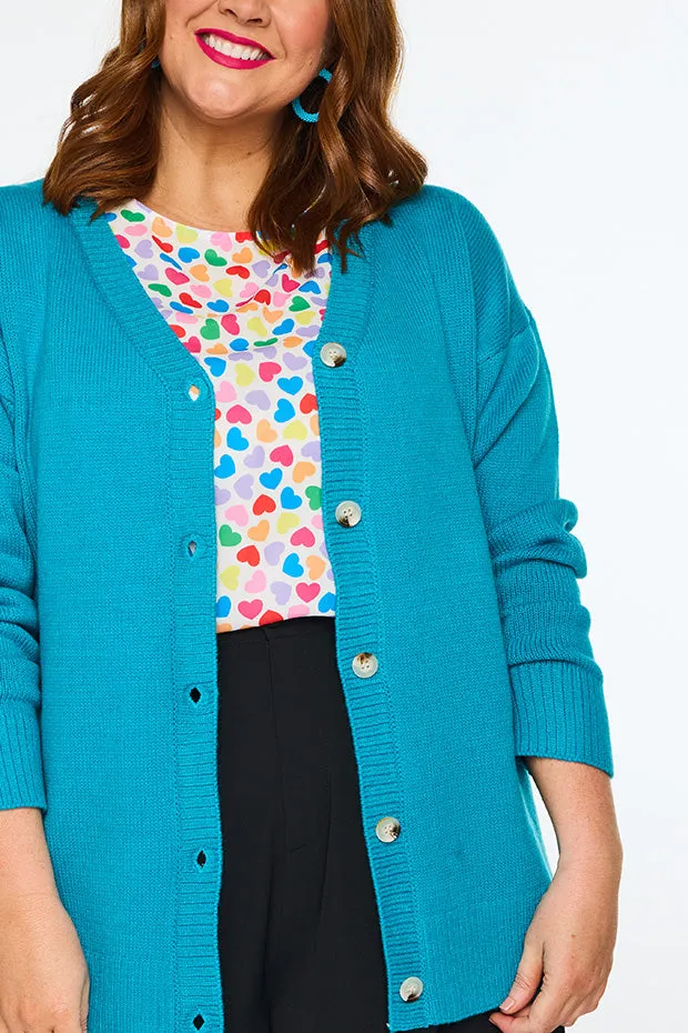 Nola Teal Cardi