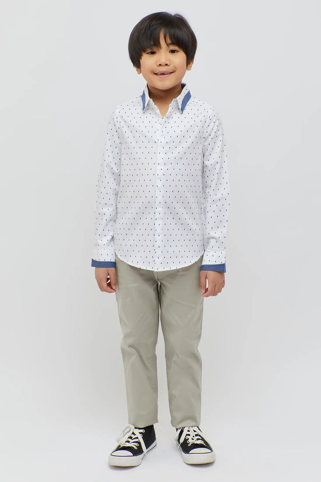 One Friday Polka Dot Off White Shirt