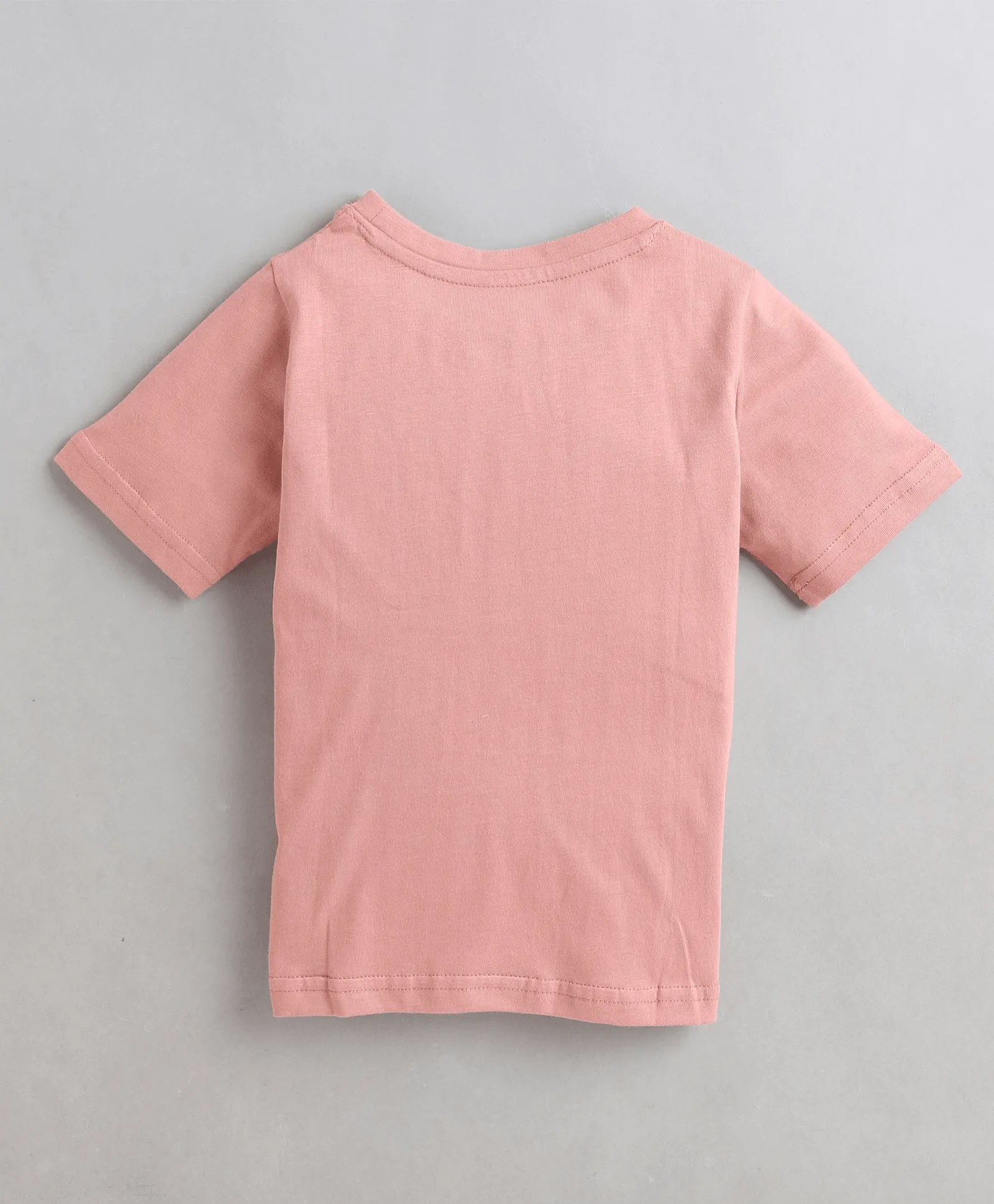 Polka Tots Half Sleeves Car Racing Patch Tshirt- Pink