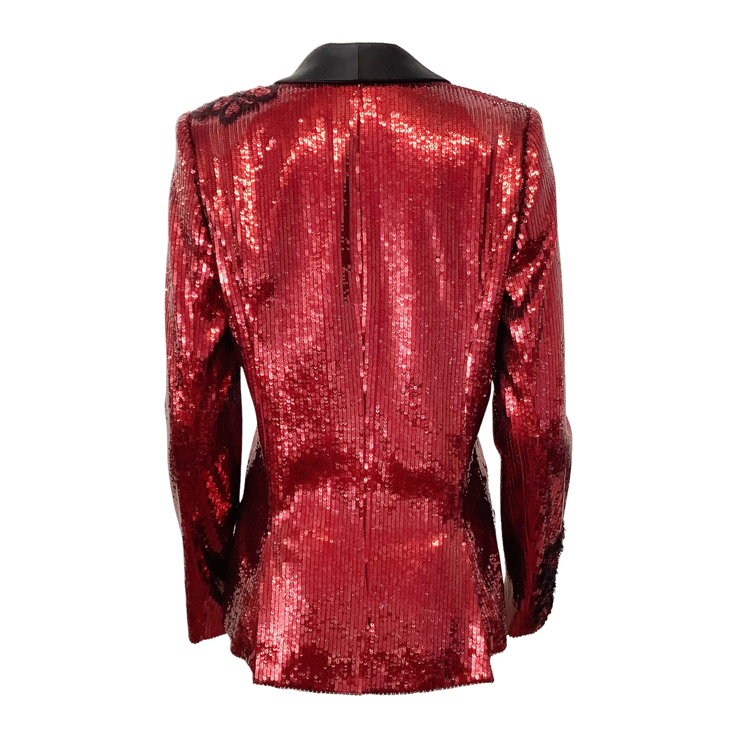 Prabal Gurung Sienna Red Sequin Kylie Blazer