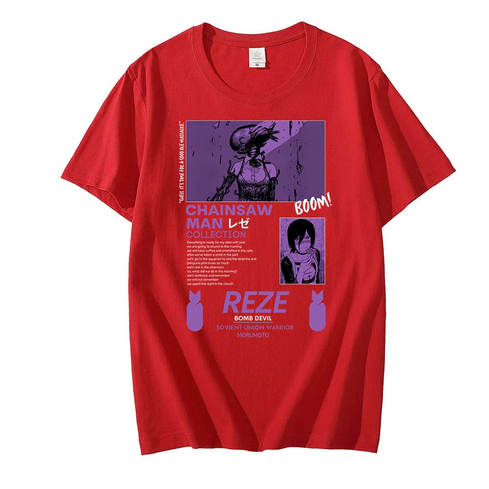 Reze T Shirt Chainsaw Man (Colors Available)