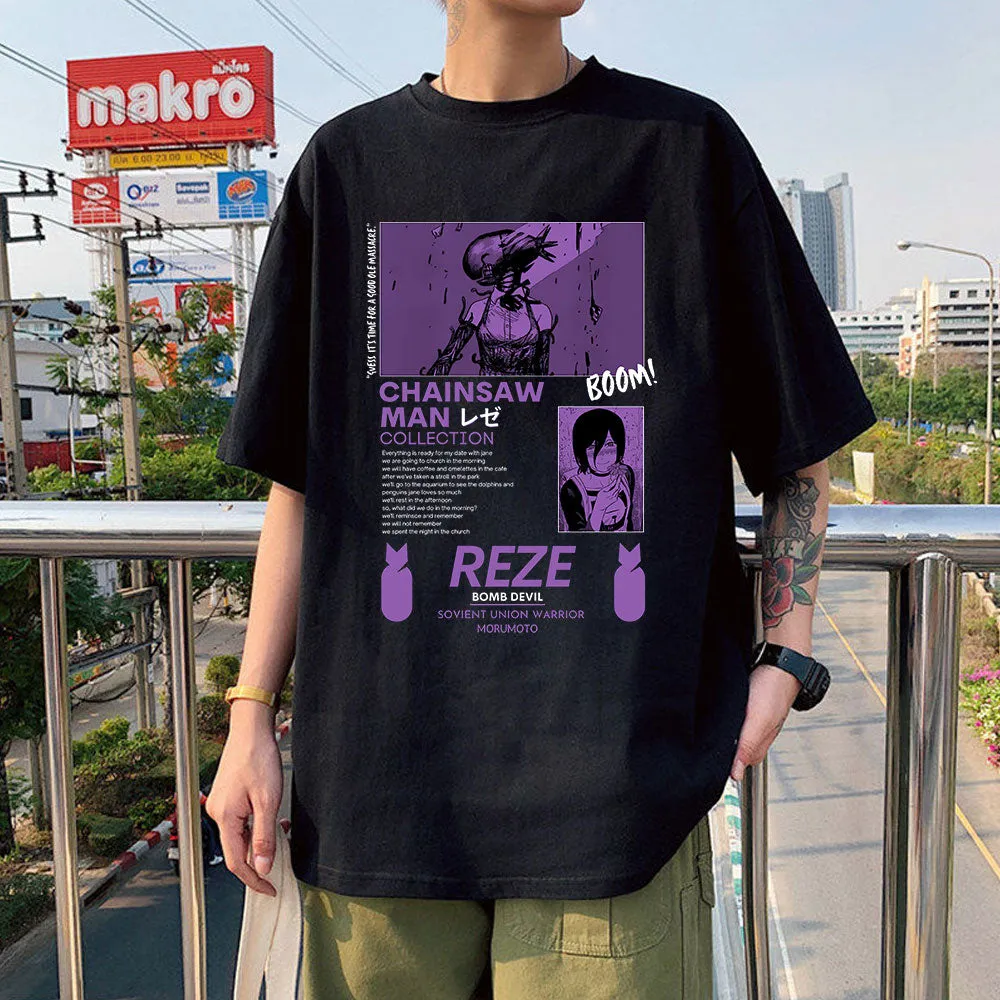 Reze T Shirt Chainsaw Man (Colors Available)