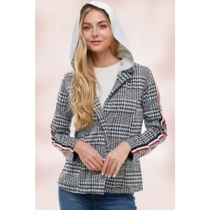 Scuba Stripe Tape Hoodie Blazer Jacket