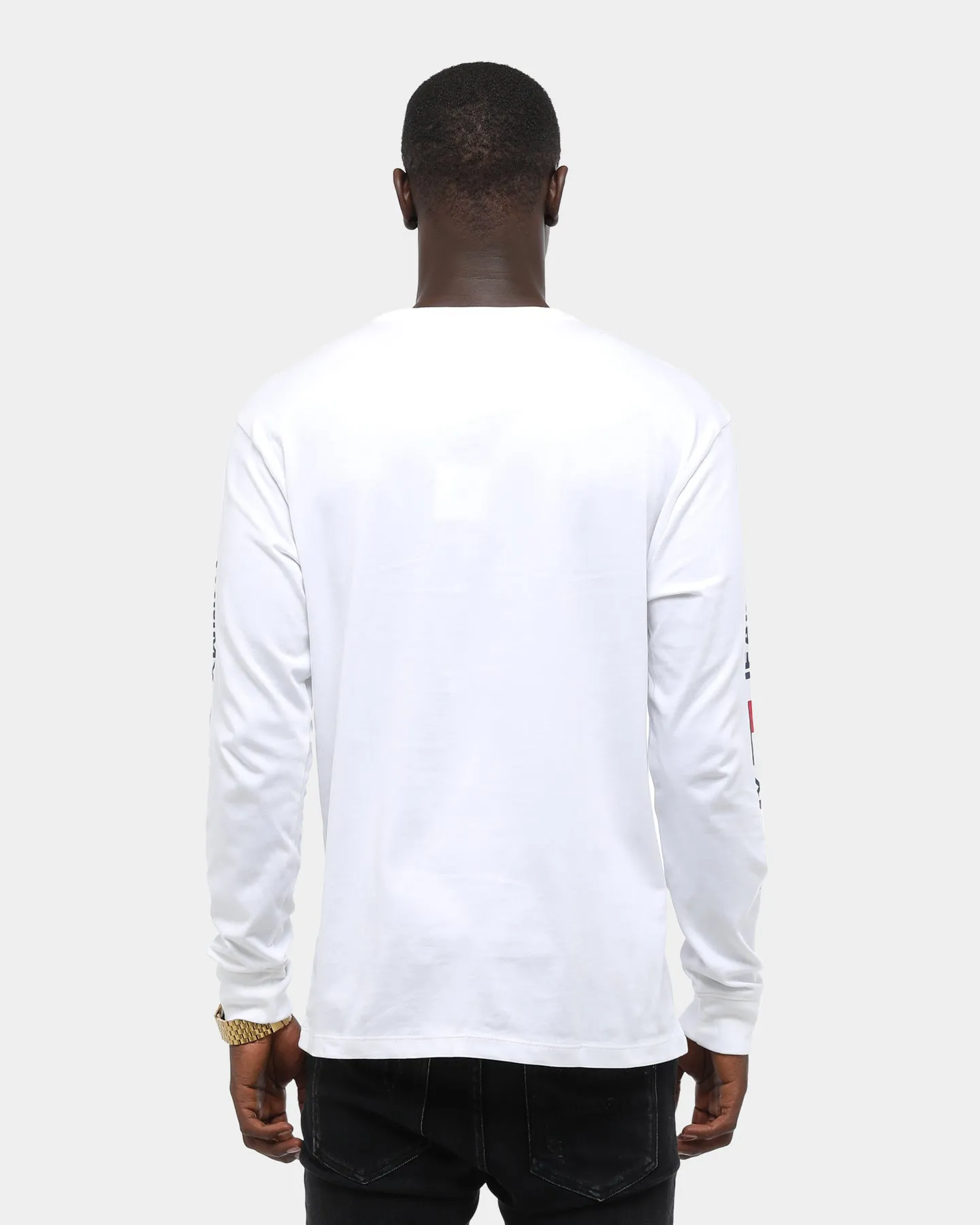 Tommy Jeans Men's TJM Corp Long sleeve T-Shirt Classic White