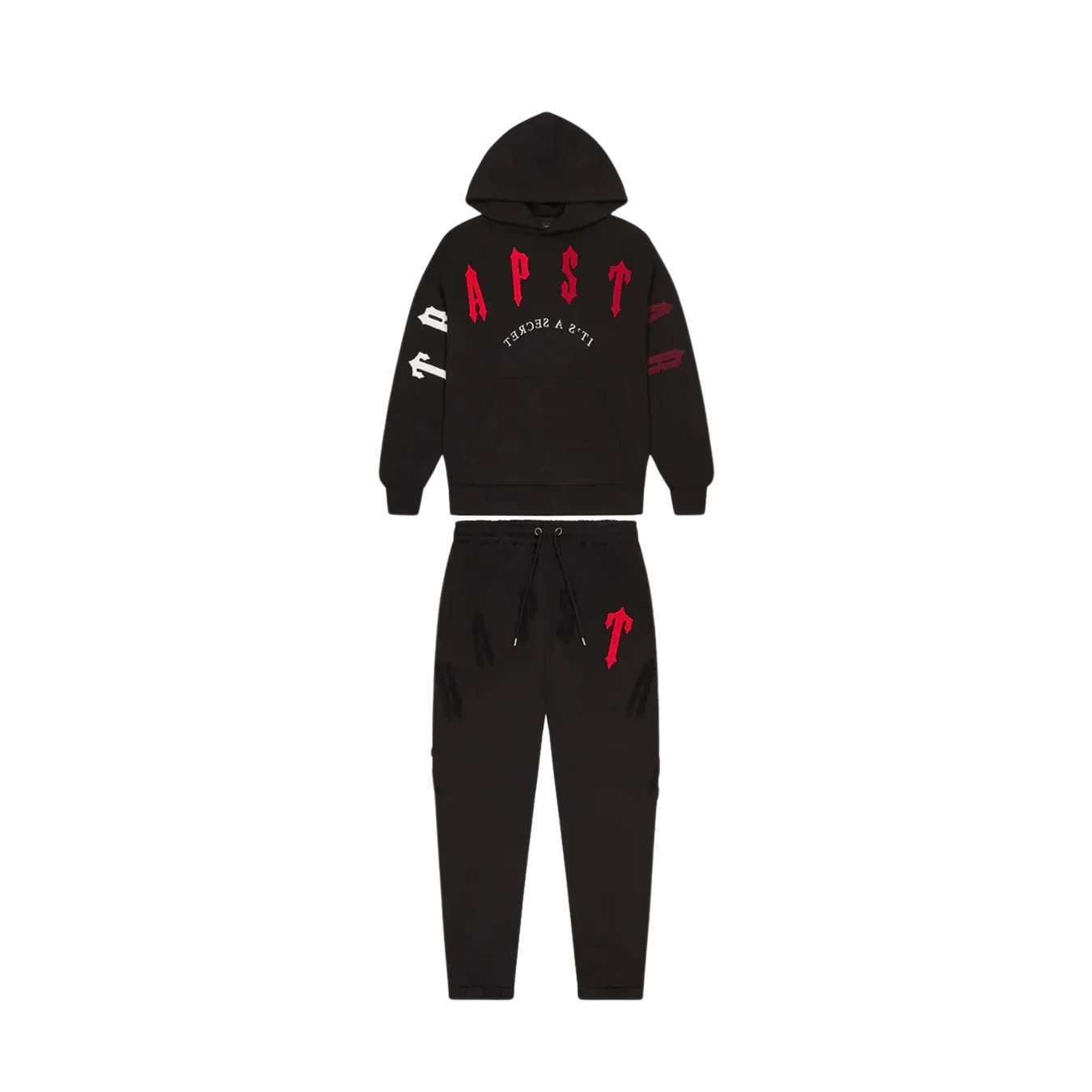 Trapstar Irongate Arch Chenille 2.0 Tracksuit - Black/Red